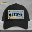 Casper Wyoming Novelty License Plate Hat Mesh / Black