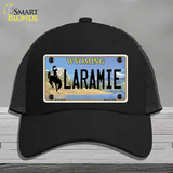 Laramie Wyoming Novelty License Plate Hat Mesh / Black