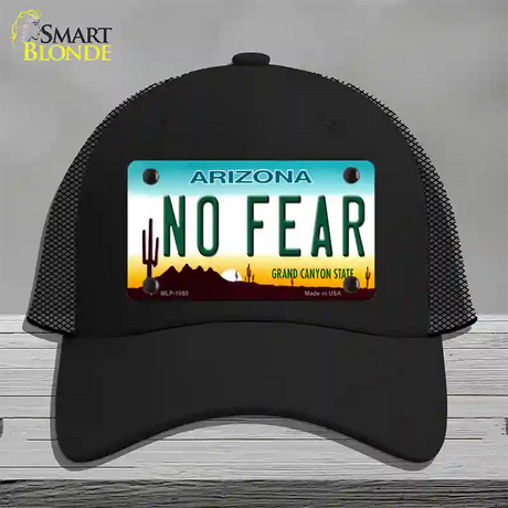 No Fear Arizona Novelty License Plate Hat Mesh / Black