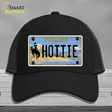 Hottie Wyoming Novelty License Plate Hat Mesh / Black