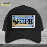 Retired Wyoming Novelty License Plate Hat Mesh / Black