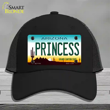 Princess Arizona Novelty License Plate Hat Mesh / Black