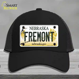 Fremont Nebraska Novelty License Plate Hat Mesh / Black