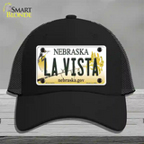 La Vista Nebraska Novelty License Plate Hat Mesh / Black