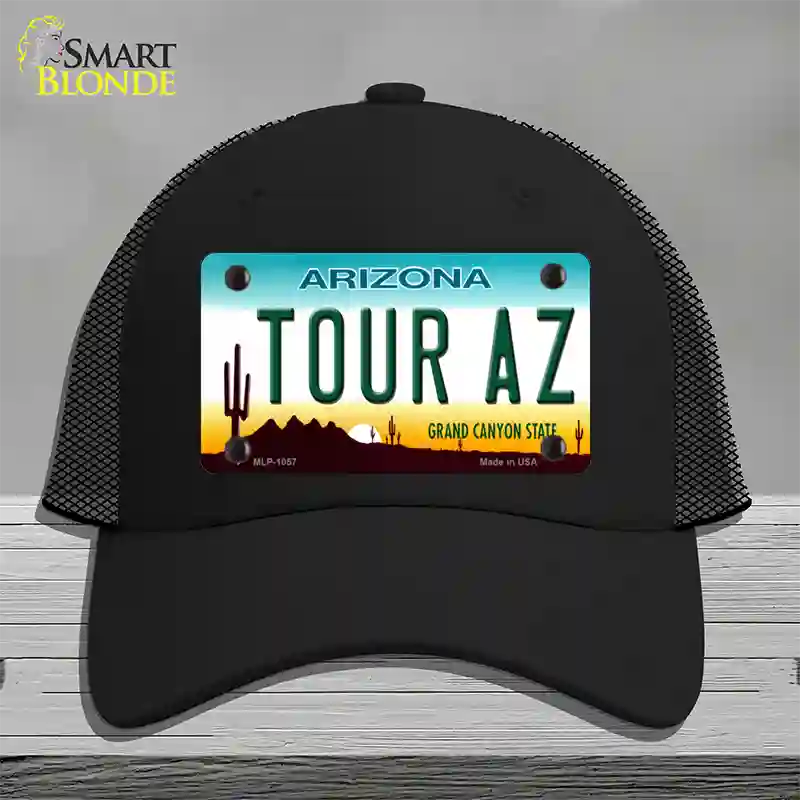 Tour Az Novelty License Plate Hat Mesh / Black