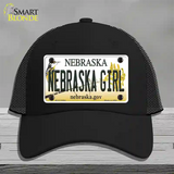 Nebraska Girl Novelty License Plate Hat Mesh / Black