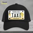 Taxi Nebraska Novelty License Plate Hat Mesh / Black