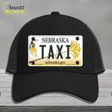 Taxi Nebraska Novelty License Plate Hat Mesh / Black