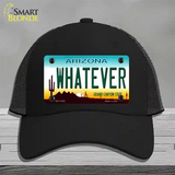 Whatever Arizona Novelty License Plate Hat Mesh / Black