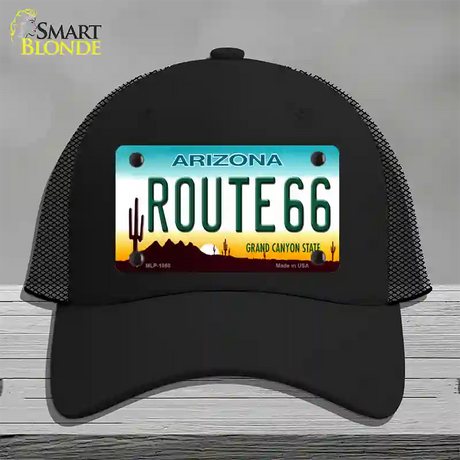 Route 66 Arizona Novelty License Plate Hat Mesh / Black