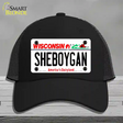 Sheboygan Wisconsin Novelty License Plate Hat Mesh / Black