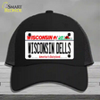 Wisconsin Dells Wisconsin Novelty License Plate Hat Mesh / Black