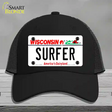 Surfer Wisconsin Novelty License Plate Hat Mesh / Black