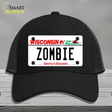 Zombie Wisconsin Novelty License Plate Hat Mesh / Black