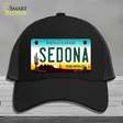 Sedona Arizona Novelty License Plate Hat Mesh / Black