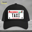 Taxi Wisconsin Novelty License Plate Hat Mesh / Black