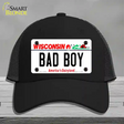 Bad Boy Wisconsin Novelty License Plate Hat Mesh / Black