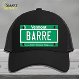 Barre Vermont Novelty License Plate Hat Mesh / Black