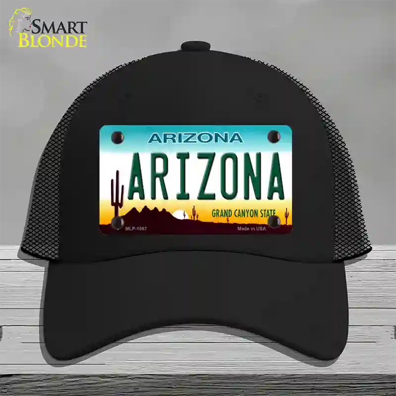 Arizona Novelty License Plate Hat Mesh / Black