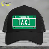 Taxi Vermont Novelty License Plate Hat Mesh / Black