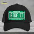 Bike It Vermont Novelty License Plate Hat Mesh / Black