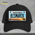 Bismarck North Dakota Novelty License Plate Hat Mesh / Black