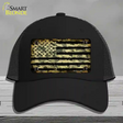 Camo American Flag Novelty License Plate Hat Mesh / Black