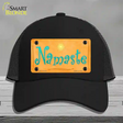 Namaste Novelty License Plate Hat Mesh / Black