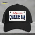 Chargers Fan California Novelty License Plate Hat Mesh / Black