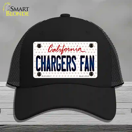 Chargers Fan California Novelty License Plate Hat Mesh / Black