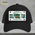 Dolphins Fan Florida Novelty License Plate Hat Mesh / Black