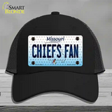 Chiefs Fan Missouri Novelty License Plate Hat Mesh / Black