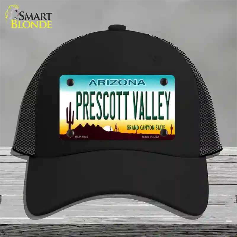 Prescott Valley Arizona Novelty License Plate Hat Mesh / Black