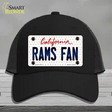 Rams Fan California Novelty License Plate Hat Mesh / Black