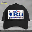 Panthers Fan North Carolina Novelty License Plate Hat Mesh / Black