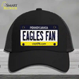 Eagles Fan Pennsylvania Novelty License Plate Hat Mesh / Black