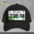 Titans Fan Tennessee Novelty License Plate Hat Mesh / Black