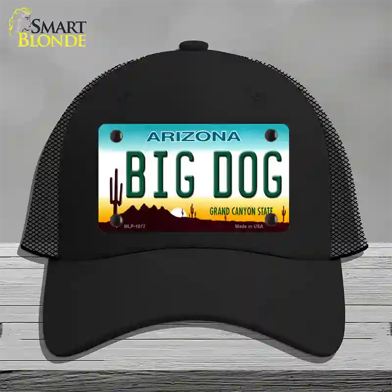 Big Dog Arizona Novelty License Plate Hat Mesh / Black