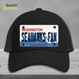 Seahawks Fan Washington Novelty License Plate Hat Mesh / Black