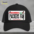 Packers Fan Wisconsin Novelty License Plate Hat Mesh / Black