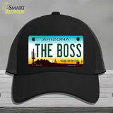 The Boss Arizona Novelty License Plate Hat Mesh / Black