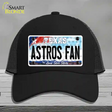 Astros Fan Texas Novelty License Plate Hat Mesh / Black