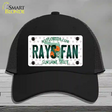 Rays Fan Florida Novelty License Plate Hat Mesh / Black