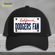 Dodgers Fan California Novelty License Plate Hat Mesh / Black