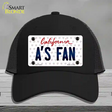 As Fan California Novelty License Plate Hat Mesh / Black