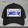 Canucks Fan British Columbia Novelty License Plate Hat Mesh / Black