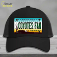 Coyotes Fan Arizona Novelty License Plate Hat Mesh / Black