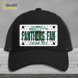 Panthers Fan Florida Novelty License Plate Hat Mesh / Black