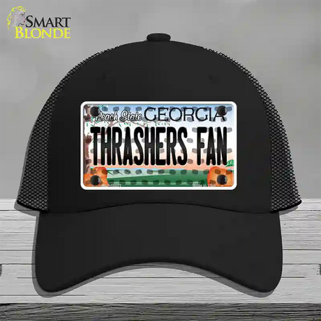 Thrashers Fan Georgia Novelty License Plate Hat Mesh / Black