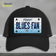 Blues Fan Missouri Novelty License Plate Hat Mesh / Black